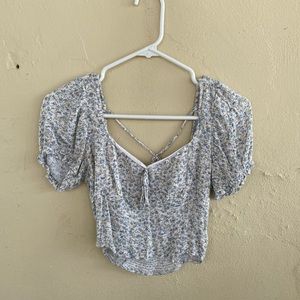 American Eagle Floral Crop Top